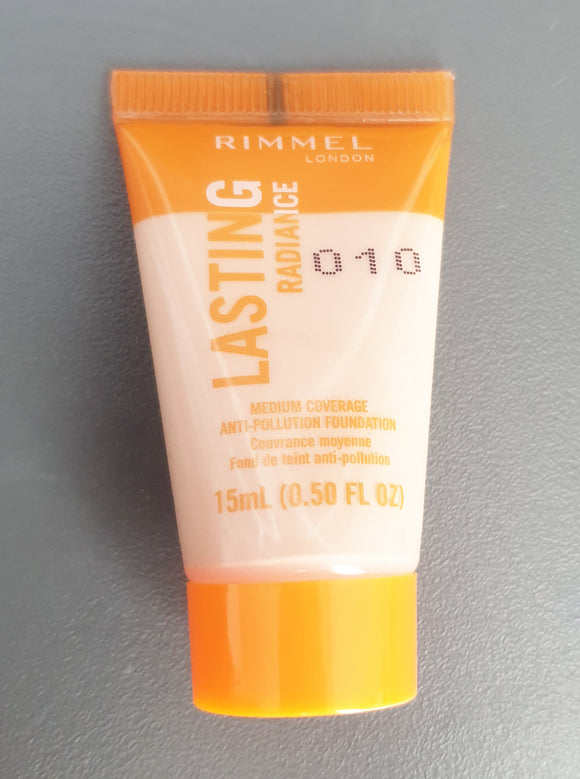 Rimmel London Lasting Radiance Medium Coverage Foundation 010 Tester