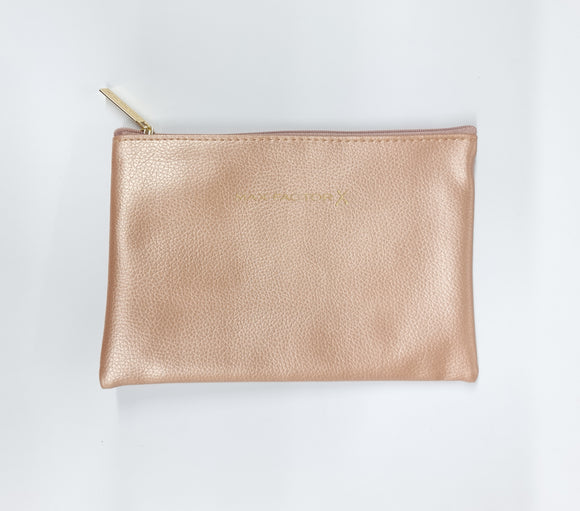 Max Factor Rose Gold Make Up Bag Pouch