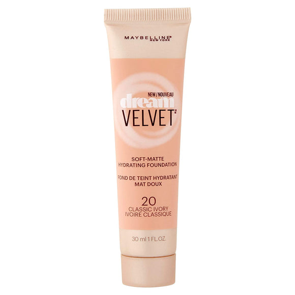 Maybelline Dream Velvet Soft Matte Foundation 20 Classic Ivory