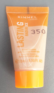 Rimmel London Lasting Radiance Medium Coverage Foundation 350 Tester