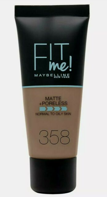 Maybelline Fit Me Foundation Matte & Poreless 358 Latte