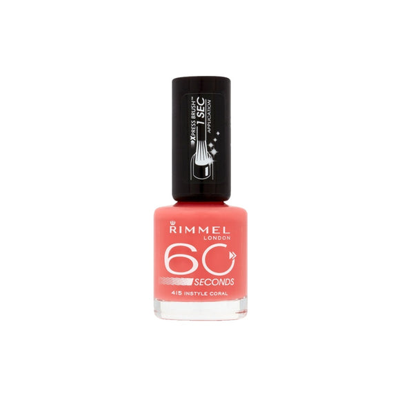 Rimmel London 60 Seconds Nail Polish 415 Instyle Coral