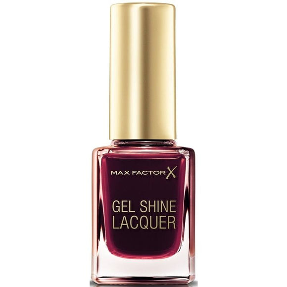 Max Factor Gel Shine Lacquer Nail Polish 60 Sheen Merlot