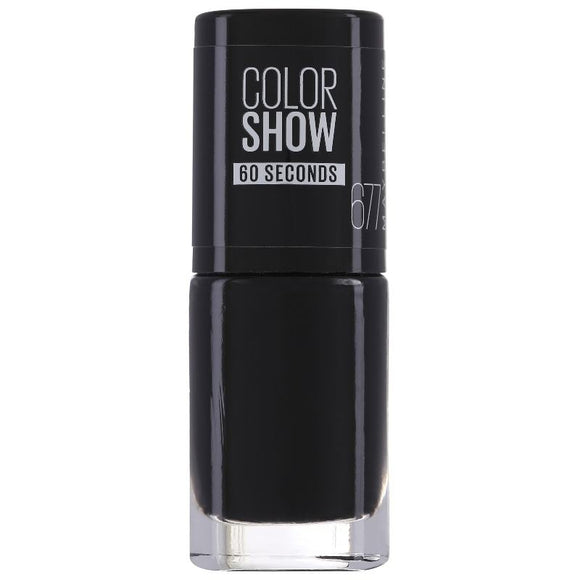 Maybelline Color Show 60 Seconds Nail Polish 677 Blackout