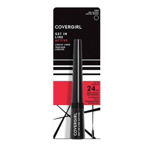 Covergirl Get In Line Active Liquid Eyeliner 350 Ink Black