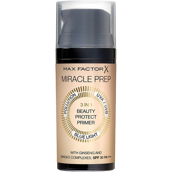 Max Factor Miracle Prep 3 IN 1 Beauty Protect Primer Blue Light