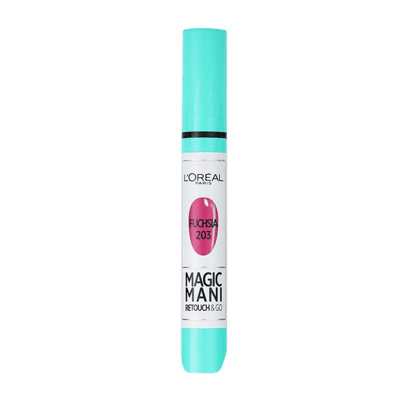 L'Oreal Magic Mani Retouch & Go Nail Pen 203 Fuchsia Pack Of 3 - Very Cosmetics