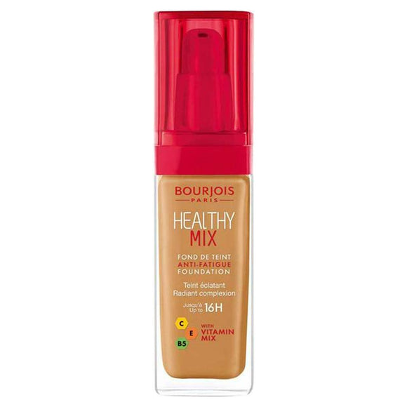 Bourjois Healthy Mix Foundation 57.5 Golden Caramel Pack Of 3 - Very Cosmetics