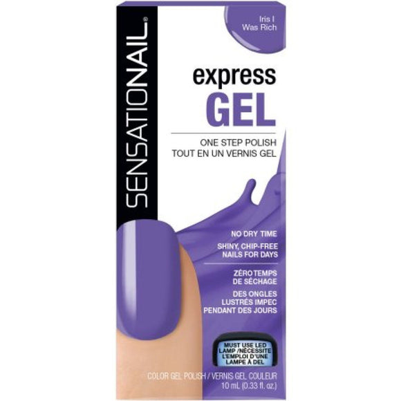 SensatioNail Express Gel Nail Polish Iris I Was Rich Pack Of 2 - Very Cosmetics