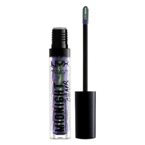 NYX Midnight Chaos Chromatic Lip Gloss 08 Prismatic Pack Of 3 - Very Cosmetics