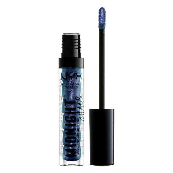 NYX Midnight Chaos Chromatic Lip Gloss 09 Galactic Blue Pack Of 3 - Very Cosmetics