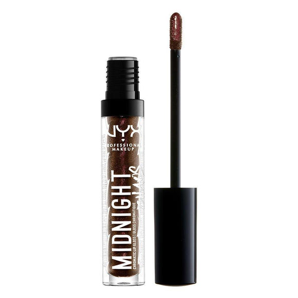 NYX Midnight Chaos Chromatic Lip Gloss 11 Dark Dimension Pack Of 3 - Very Cosmetics