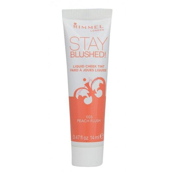 Rimmel Stay Blushed Liquid Cheek Tint 003 Peach Flush Pack Of 3 - Very Cosmetics
