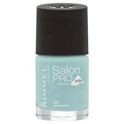 Rimmel London Salon Pro Lycra Nail Polish 500 Peppermint Pack Of 2 - Very Cosmetics